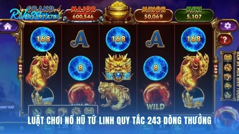 Luật chơi Tứ Linh áp dụng 243 cách thắng độc đáo