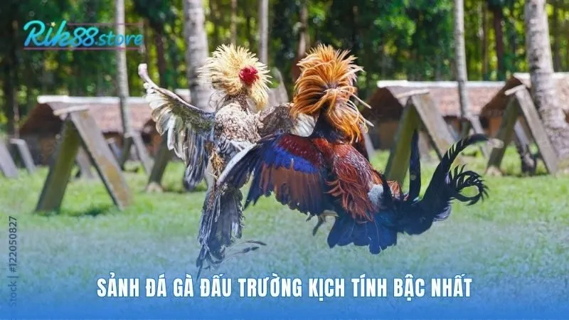Sảnh đá gà tái hiện không khí sôi động từ trường gà Thomo