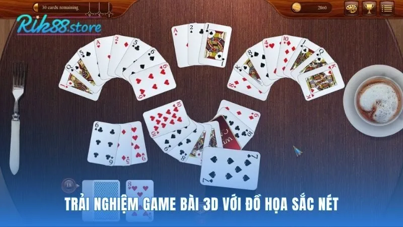 Game bài 3D tái hiện sòng bài ảo với đồ họa sống động
